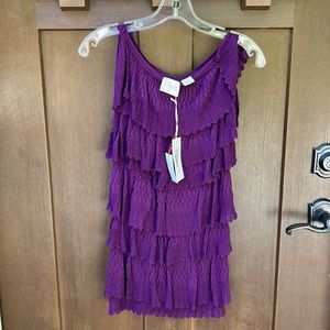 Knit Camisole Top in Plum